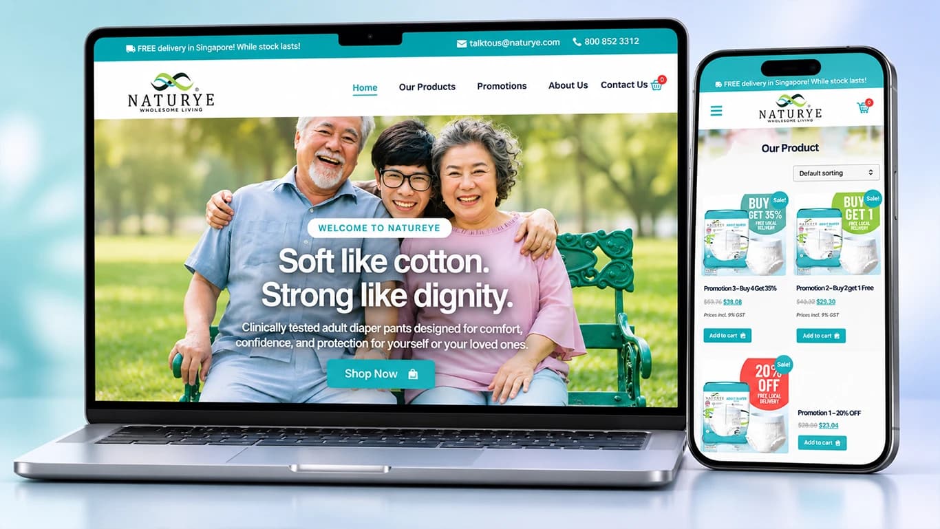 Naturye ecommerce website launch thumbnail